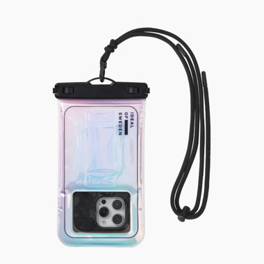 Waterproof phone case – iridescent, holographic