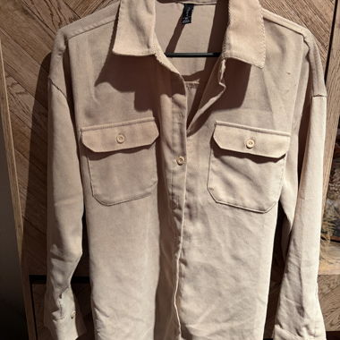 Beige Corduroy Dress