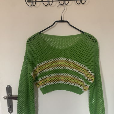 Crochet Mesh Sweater 
