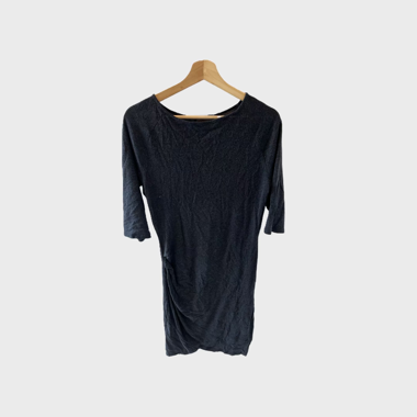 Baumwoll-Kleid mit Side-Scrunch