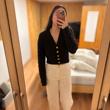 H&M brauner Strick-Cardigan