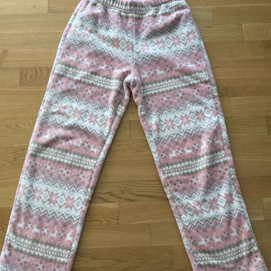 Rosa Fleece-Hose Pyjama Winter