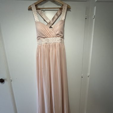 Robe de soirée longue rose