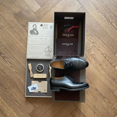 Reed Blake Malcolm Derby black dress shoes