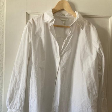 weisses oversized Hemd