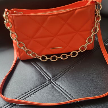 Sac orange bandoulière