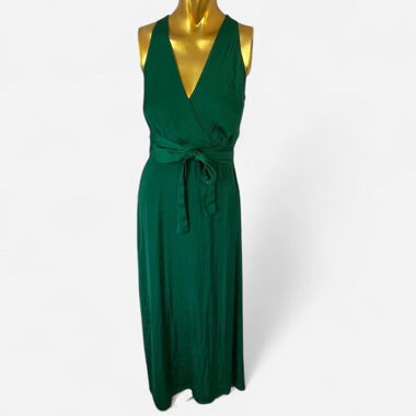 Robe longue verte - M