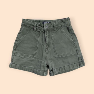 Kaki-Jeansshorts Even & Odd