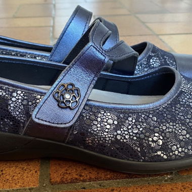 Ballerine Stuppy Reflexor, blu scuro, taglia 40,5