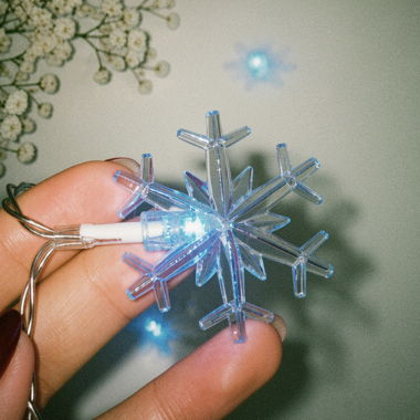 luci di Natale blu e bianche