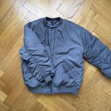 Grey Bomber Jacket