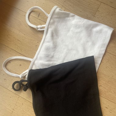 Schwarzes und Weisses Crop top