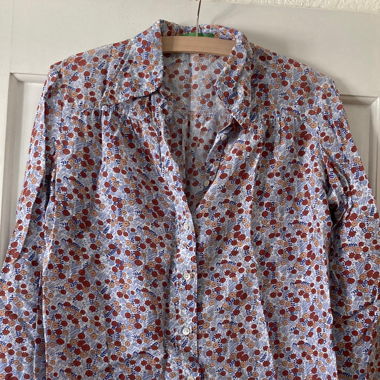 langärmlige Vintage Bluse