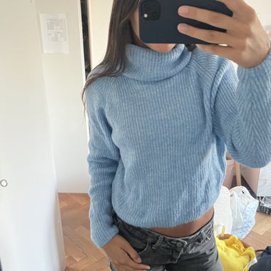 Maglione a collo alto in maglia