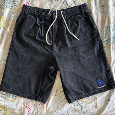 Butter Goods x Blue Note pleated denim short 