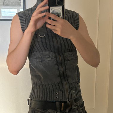 Jaded ldn knit mecha vest