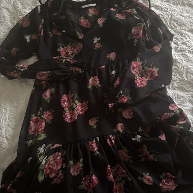 Black Floral Dress
