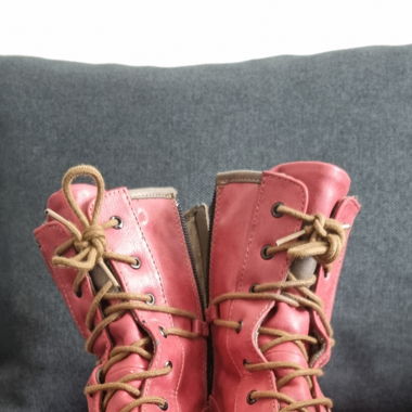 Gefütterte echtleder Stiefeletten 