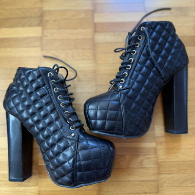 Black Platform Ankle Boots