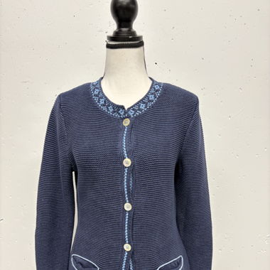 Lieblingsstück Cardigan Gr. 36 Baumwolle blau