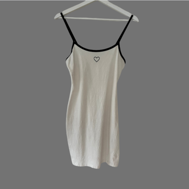 short tight dress - white