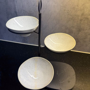 3-Piece Bowl Set with Stand