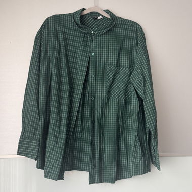 Green check shirt