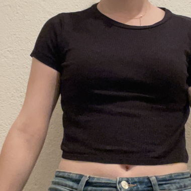 Black Crop Top
