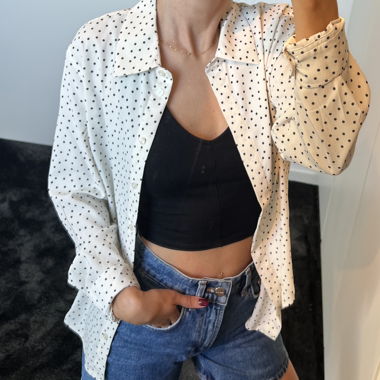 Blouse à pois