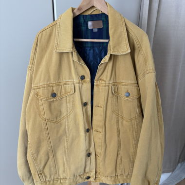 Giacca denim ASOS giallo senape