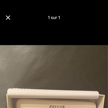 Porte monnaie guess blanc 