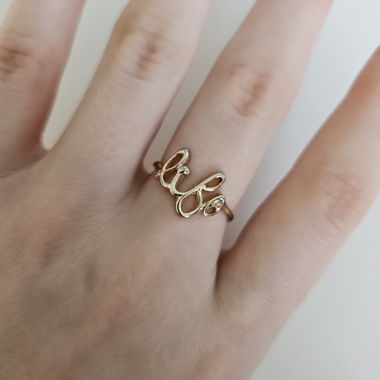 Anello dorato con spedizione gratuita 