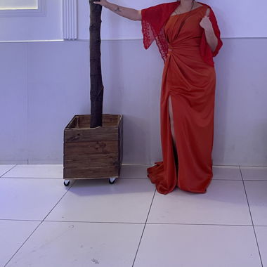 Abendkleid Orange