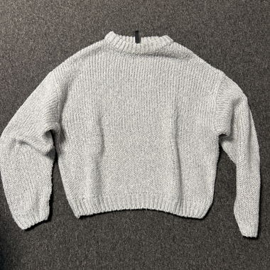 Maglione in maglia grigio chiaro