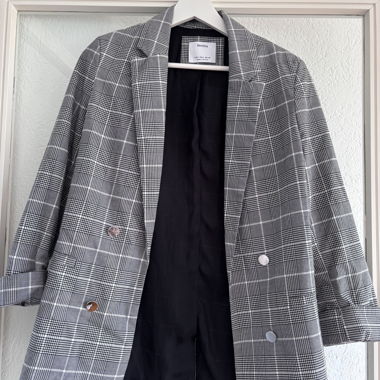 Blazer carreau Bershka