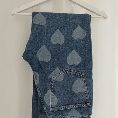 Vintage heart jeans