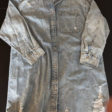 Veste légère en jeans oversized 