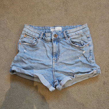 Denim mini shorts
