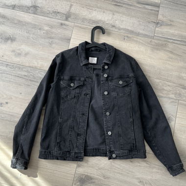Black denim jacket