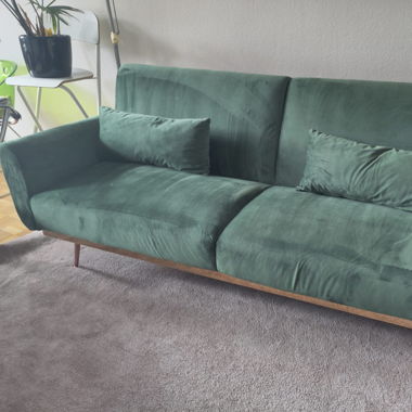 Schlafsofa aus Samt