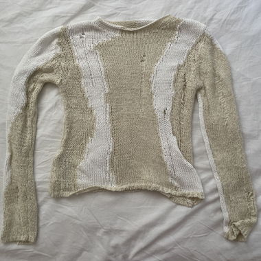 Haut en pull tricoté
