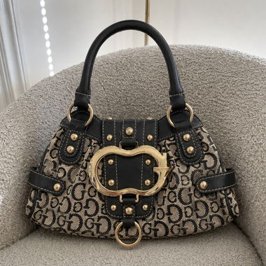 GUESS Vintage Y2K Monogram Shoulder Bag 