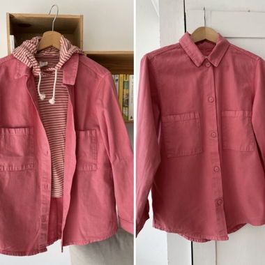 Rosa Hemd mit Taschen