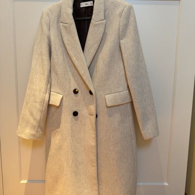 MNG Coat in Light Grey
