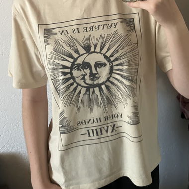 Beige Graphic T-Shirt