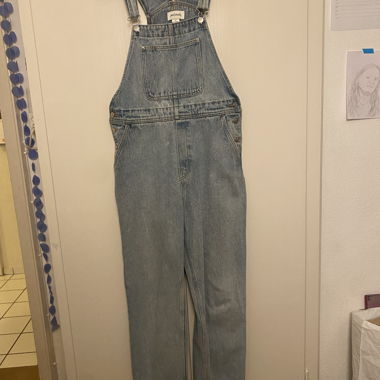 Salopette di jeans azzurro chiaro Taglia S