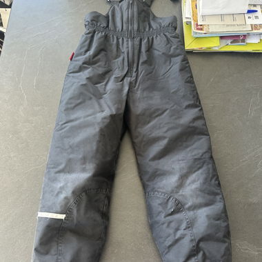 Pantaloni da neve tipo salopette per bambini neri