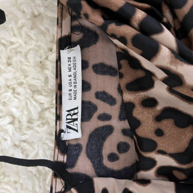 ZARA Leopardenprint Top, Grösse S