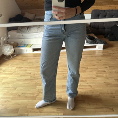Light Blue Mid-Waist Jeans