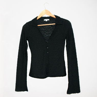 Blouse noir ouverte